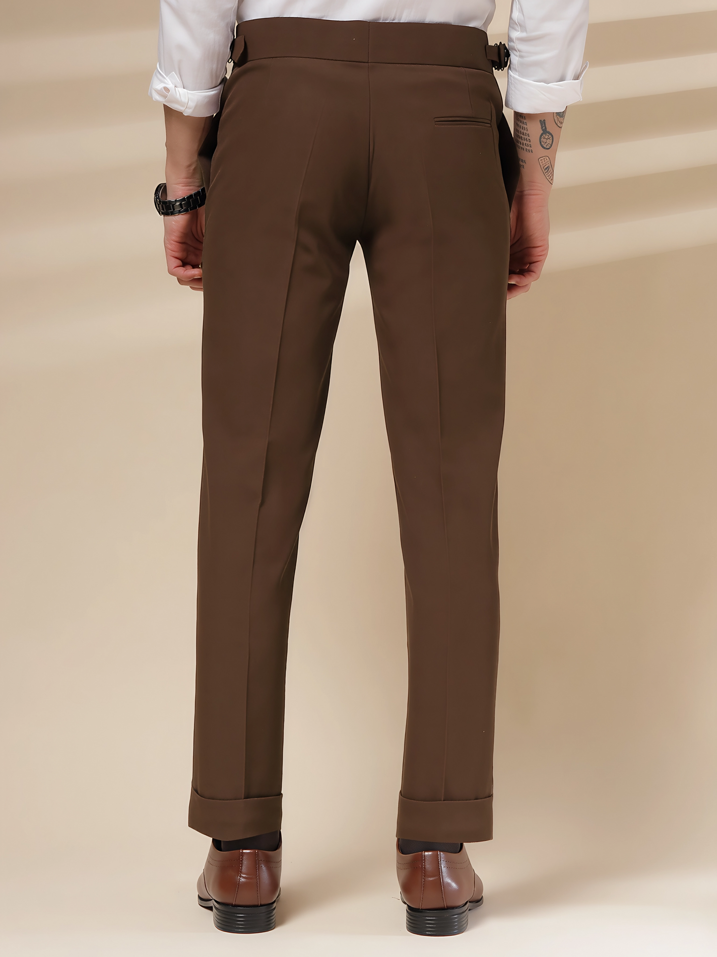 Brown Signature Formal Gurkha Pants by ITALIAN VEGA®
