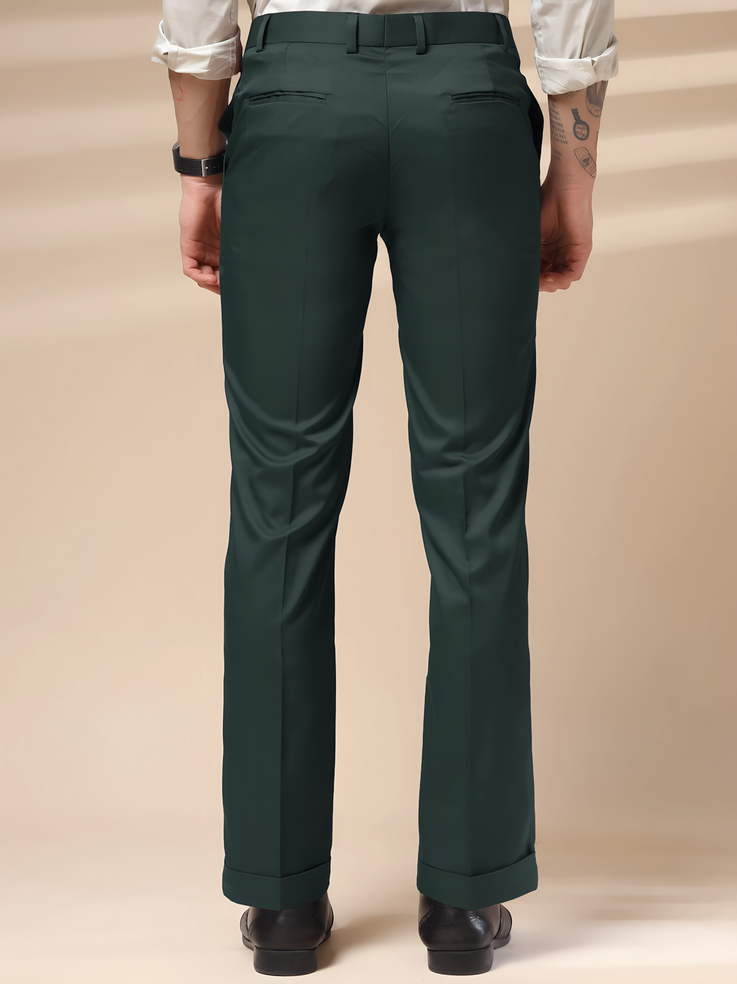 Royal Bottle Green Formal Trouser by ITALIAN VEGA®