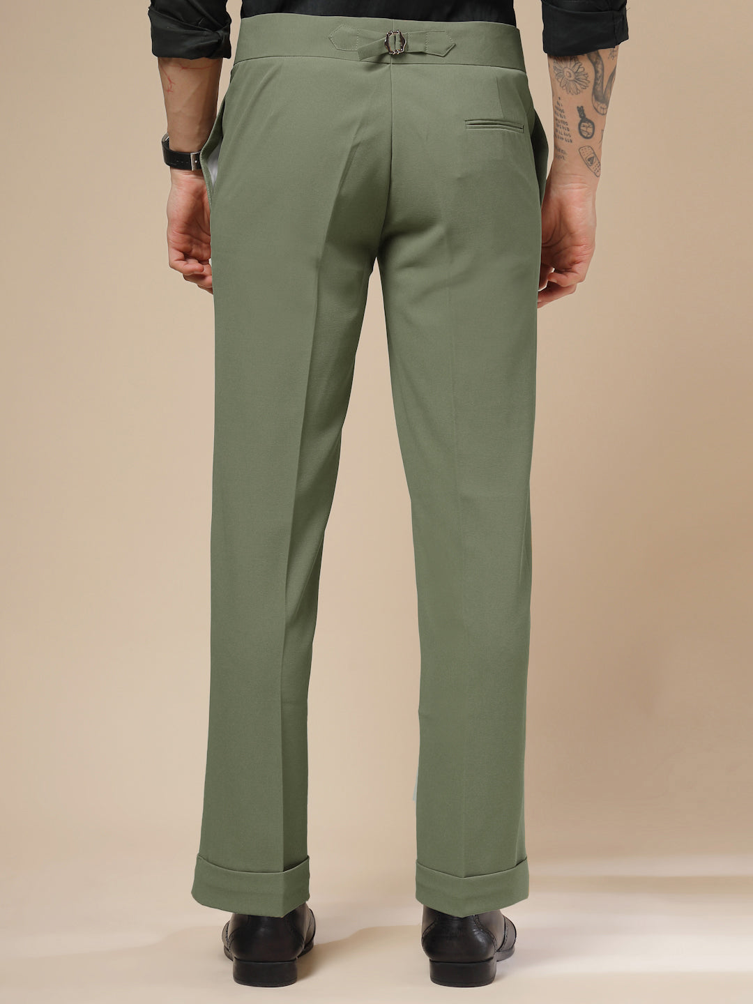 Pebble Double Buckle Formal Gurkha Pants by ITALIAN VEGA®