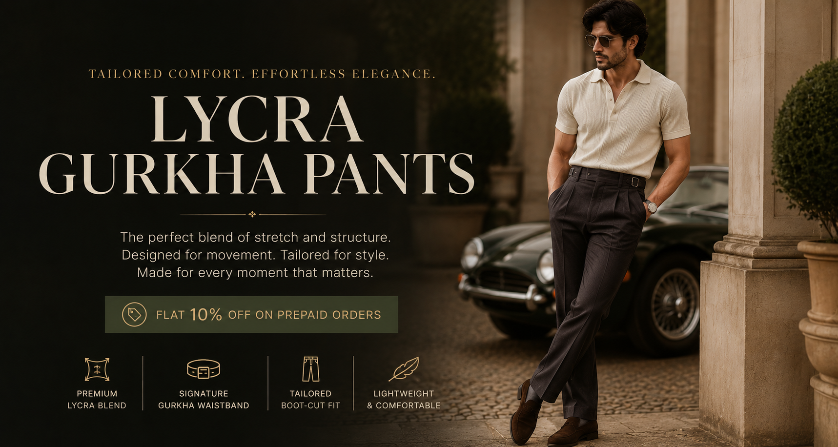Lycra Gurkha pants