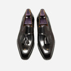 Italian Black Tassels Leather Shoes by Italian Vega®