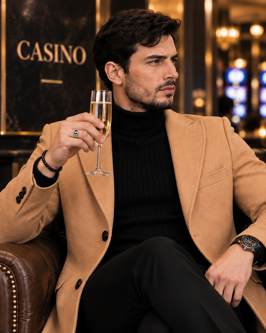 Charleston Camel Wool Blend Over Coat by Italian Vega® (Winter Special)