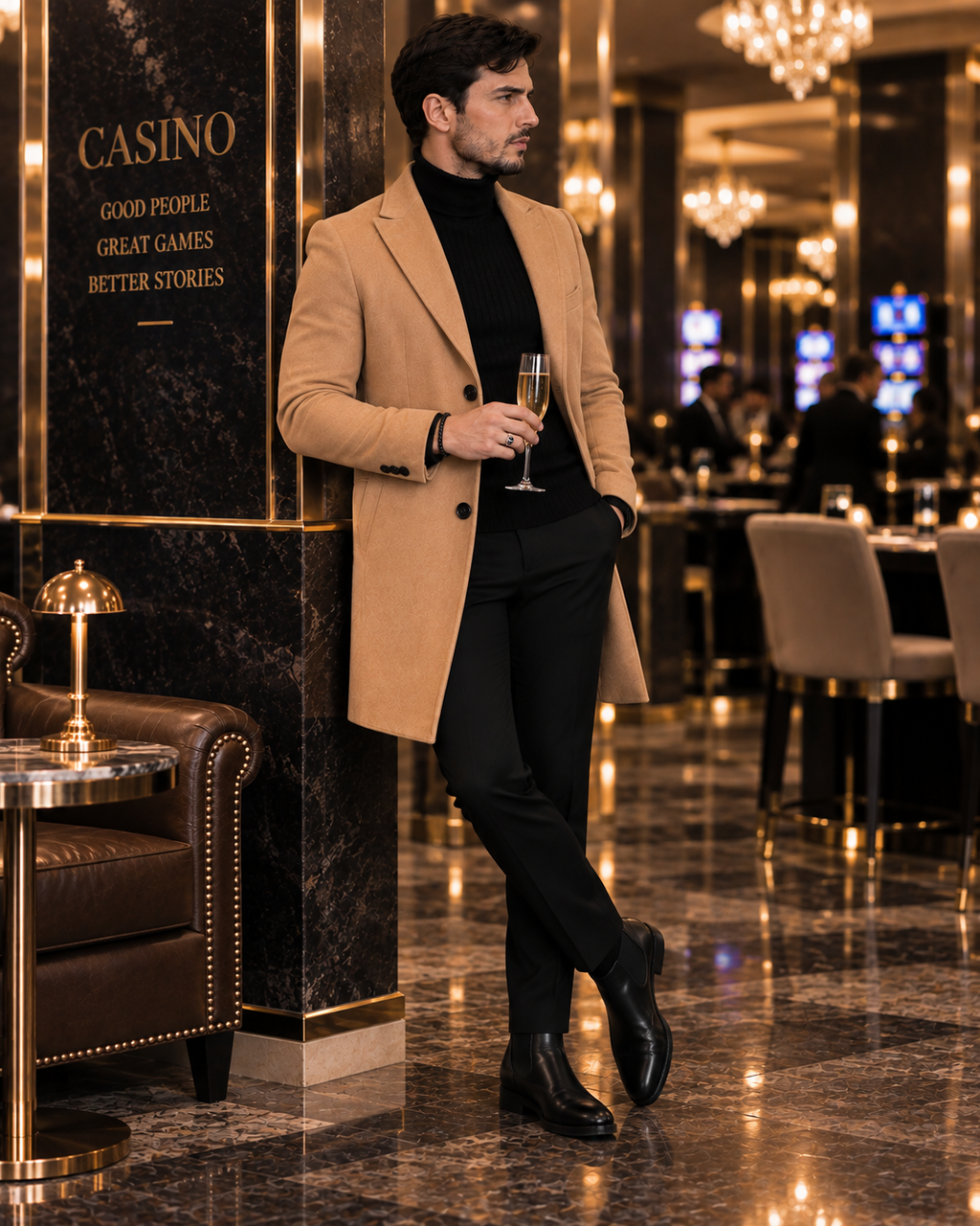 Charleston Camel Wool Blend Over Coat by Italian Vega® (Winter Special)
