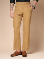 Camel Italian Elegant Gurkha Trousers by ITALIAN VEGA®