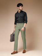 Pebble Italian Elegant Gurkha Trousers by Italian Vega®