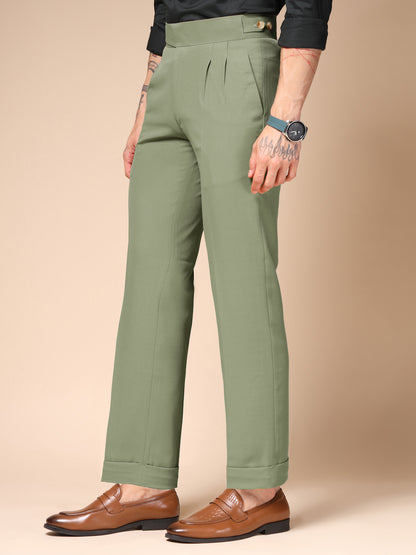 Pebble Classic Buttoned Formal Gurkha Pants by ITALIAN VEGA®