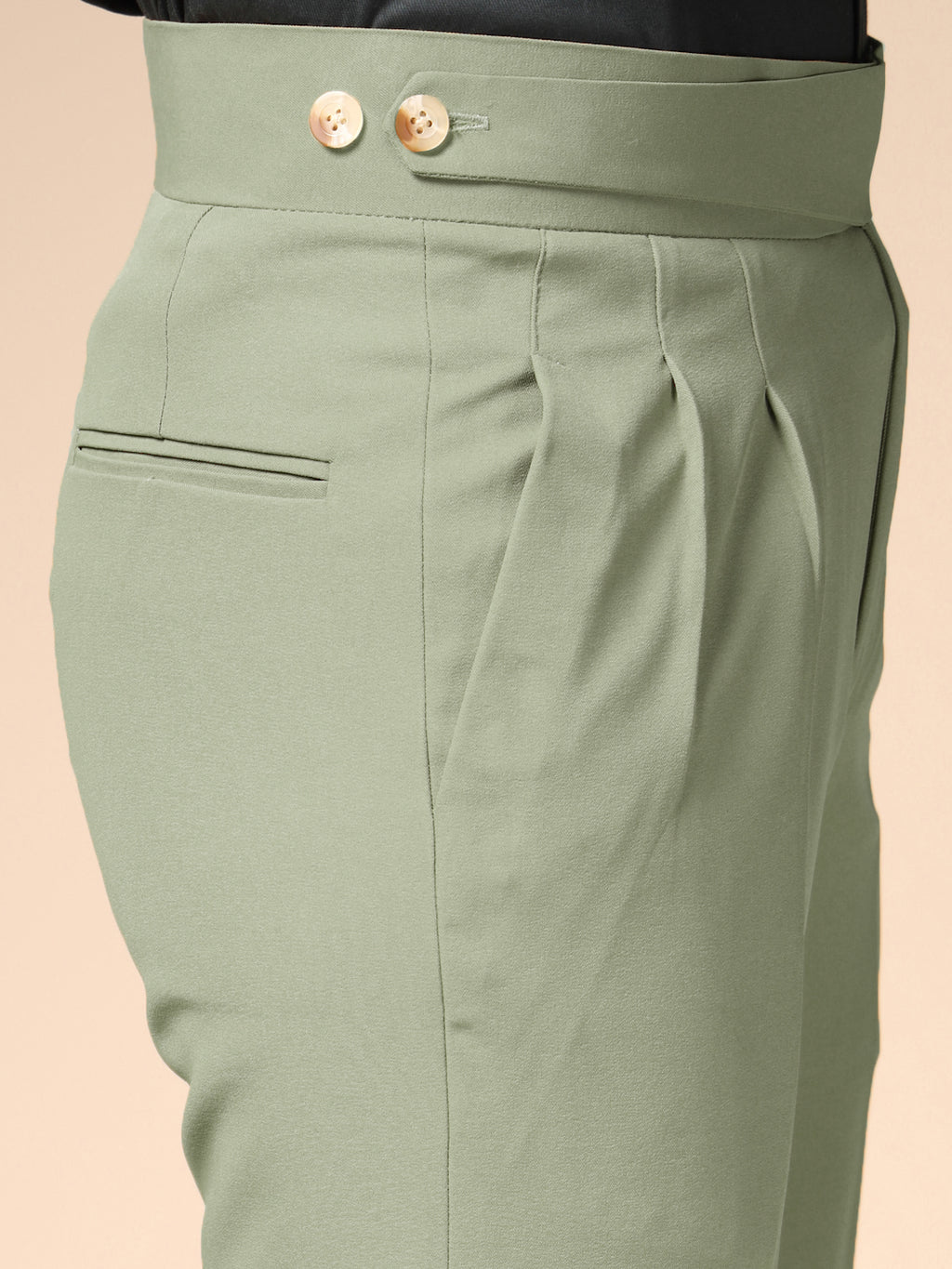 Pebble Classic Buttoned Formal Gurkha Pants by ITALIAN VEGA®