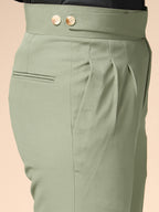 Pebble Classic Buttoned Formal Gurkha Pants by ITALIAN VEGA®