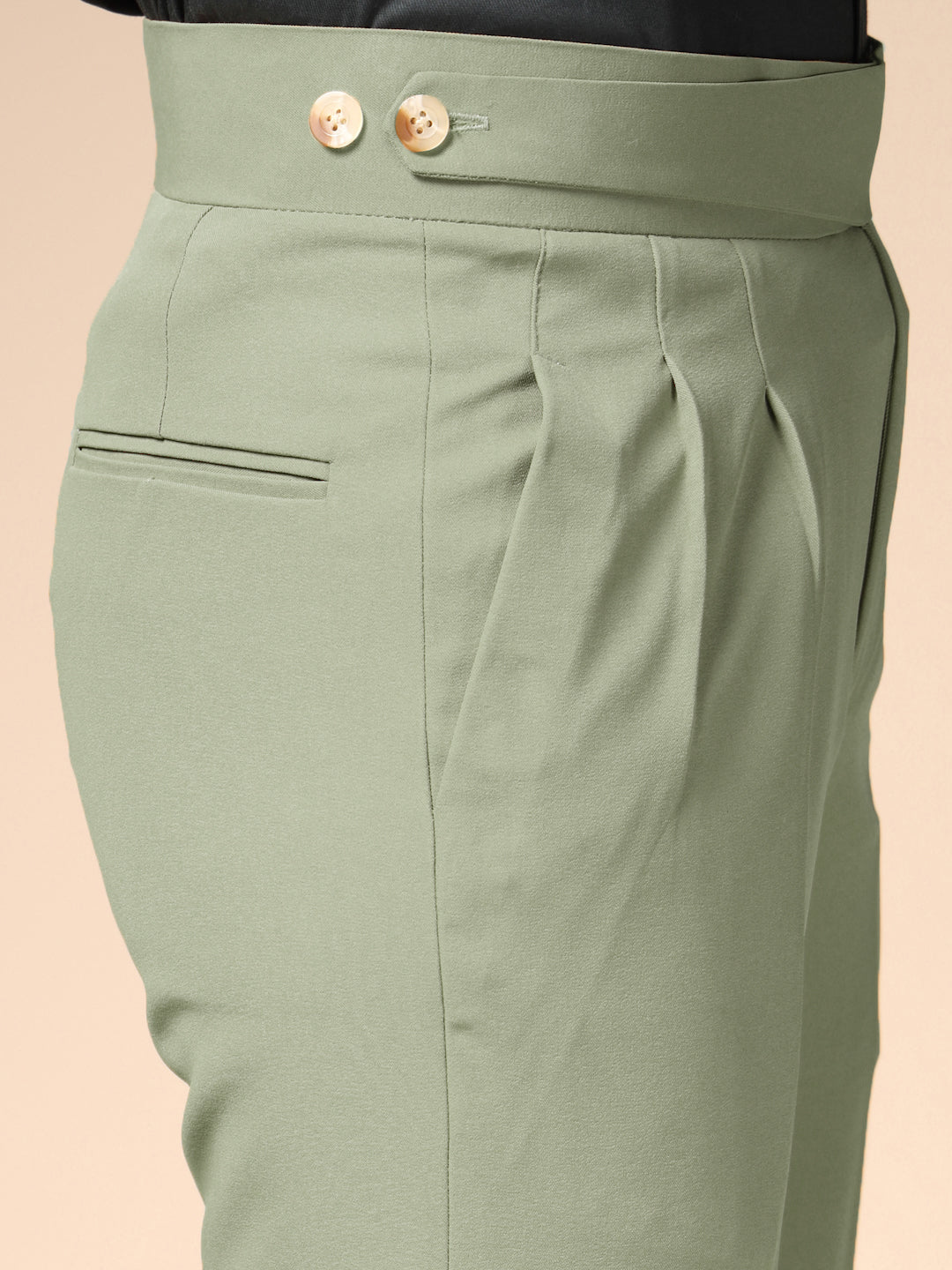 Pebble Classic Buttoned Formal Gurkha Pants by ITALIAN VEGA®