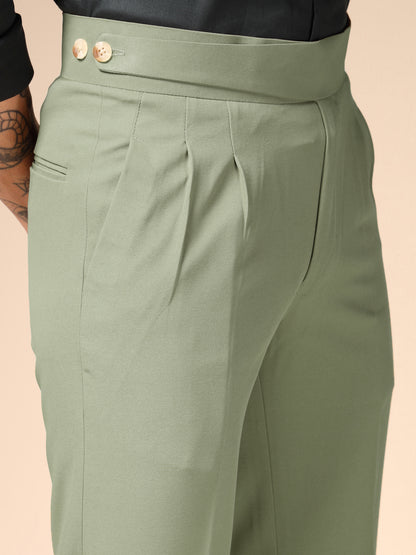 Pebble Classic Buttoned Formal Gurkha Pants by ITALIAN VEGA®