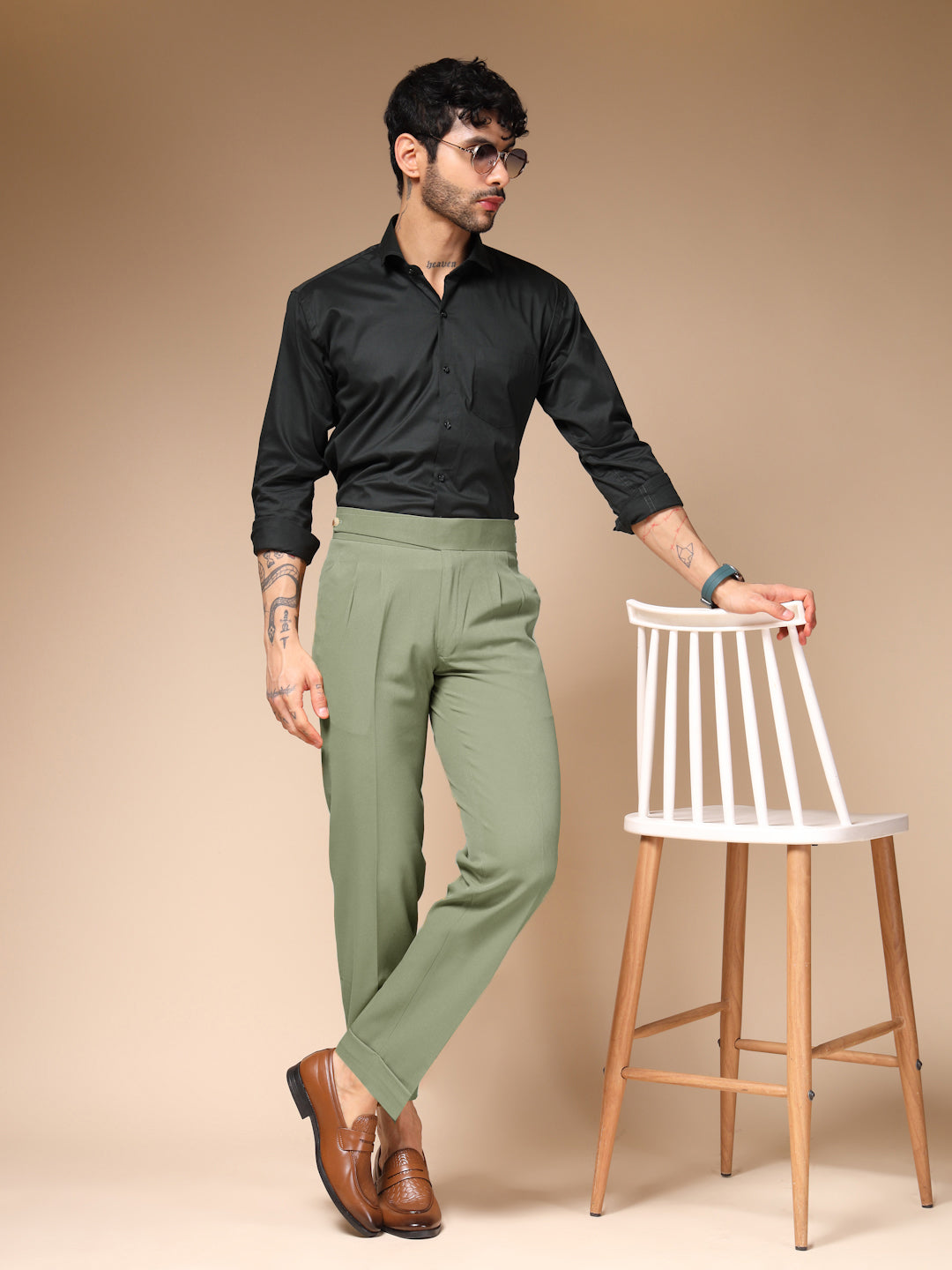 Pebble Classic Buttoned Formal Gurkha Pants by ITALIAN VEGA®