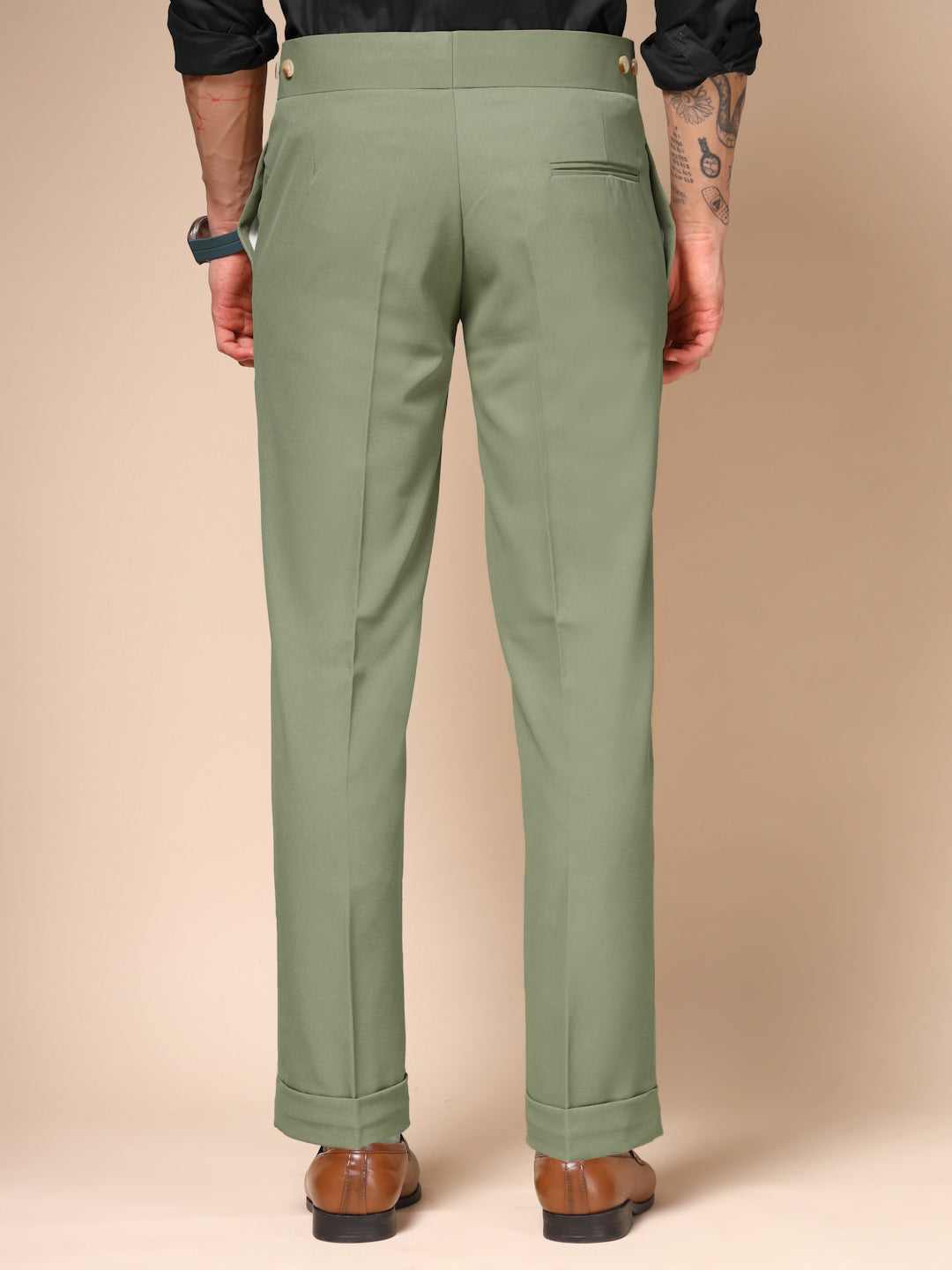 Pebble Classic Buttoned Formal Gurkha Pants by ITALIAN VEGA®