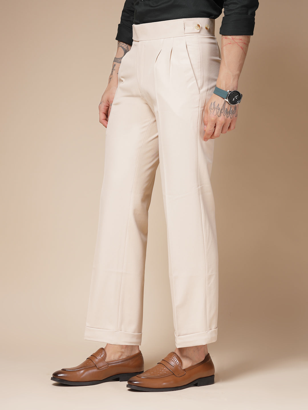 Classic Buttoned Formal Gurkha Pants by ITALIAN VEGA®