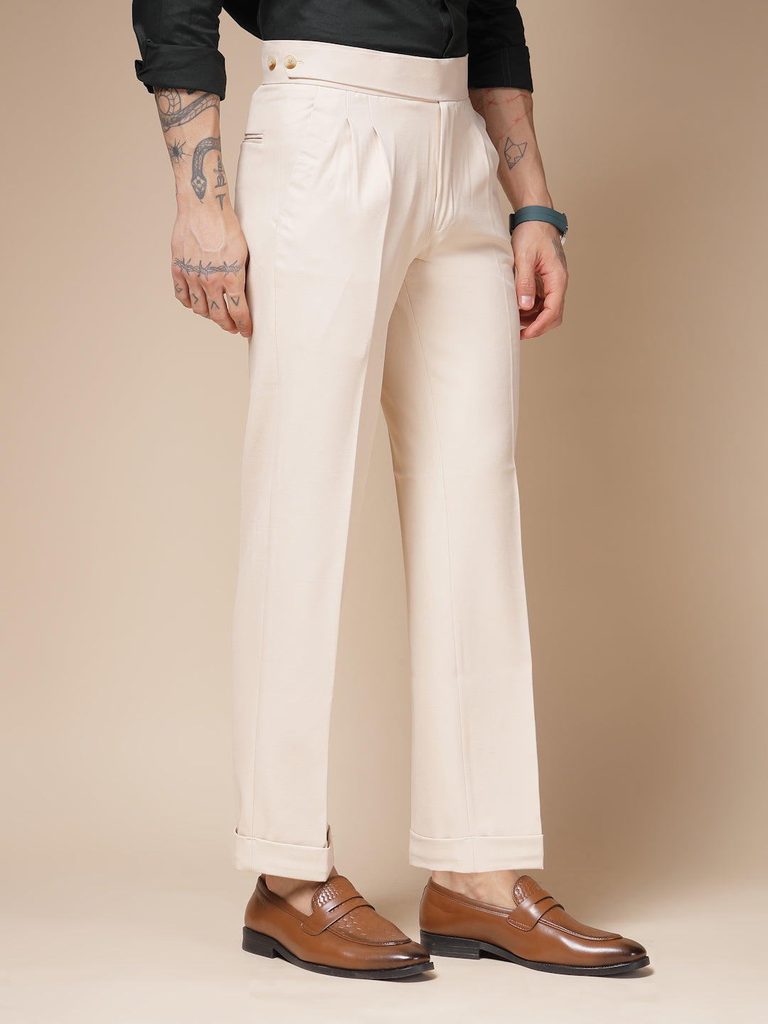 Classic Buttoned Formal Gurkha Pants by ITALIAN VEGA®