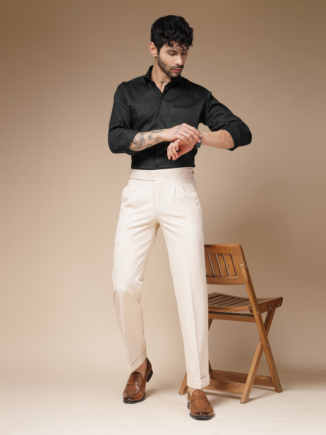 Classic Buttoned Formal Gurkha Pants by ITALIAN VEGA®