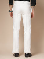 White Italian Elegant Formal Gurkha Pants by ITALIAN VEGA®