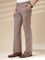 Khakhi Signature Flap Herringbone Gurkha Pants | Boot Cut Fit by Italian Vega®