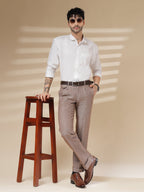 Khakhi Signature Flap Herringbone Gurkha Pants | Boot Cut Fit by Italian Vega®
