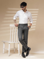 Grey Exotic Herringbone Gurkha Pants | Boot Cut Fit by Italian Vega®