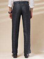 Navy Signature Flap Herringbone Gurkha Pants | Boot Cut Fit by Italian Vega®
