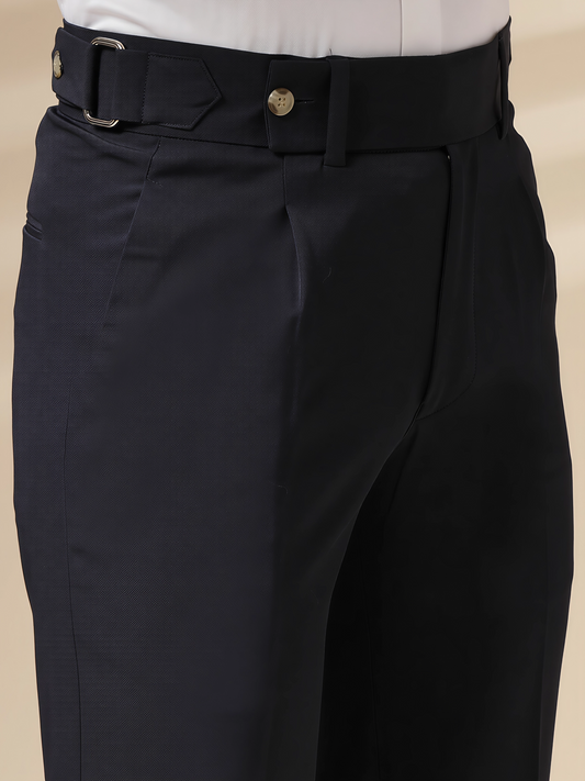 Navy Oxford Gurkha Trouser by Italian Vega®