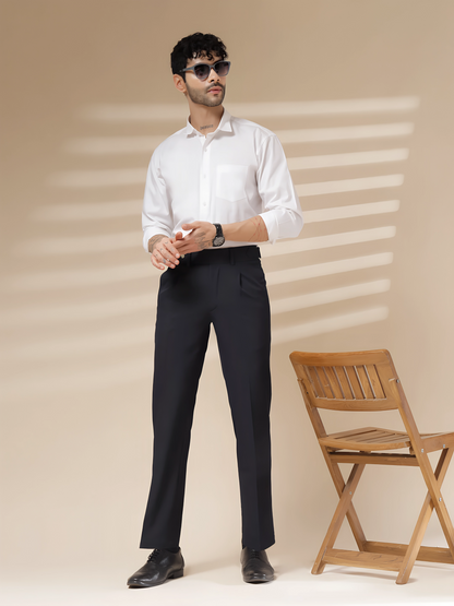 Navy Oxford Gurkha Trouser by Italian Vega®