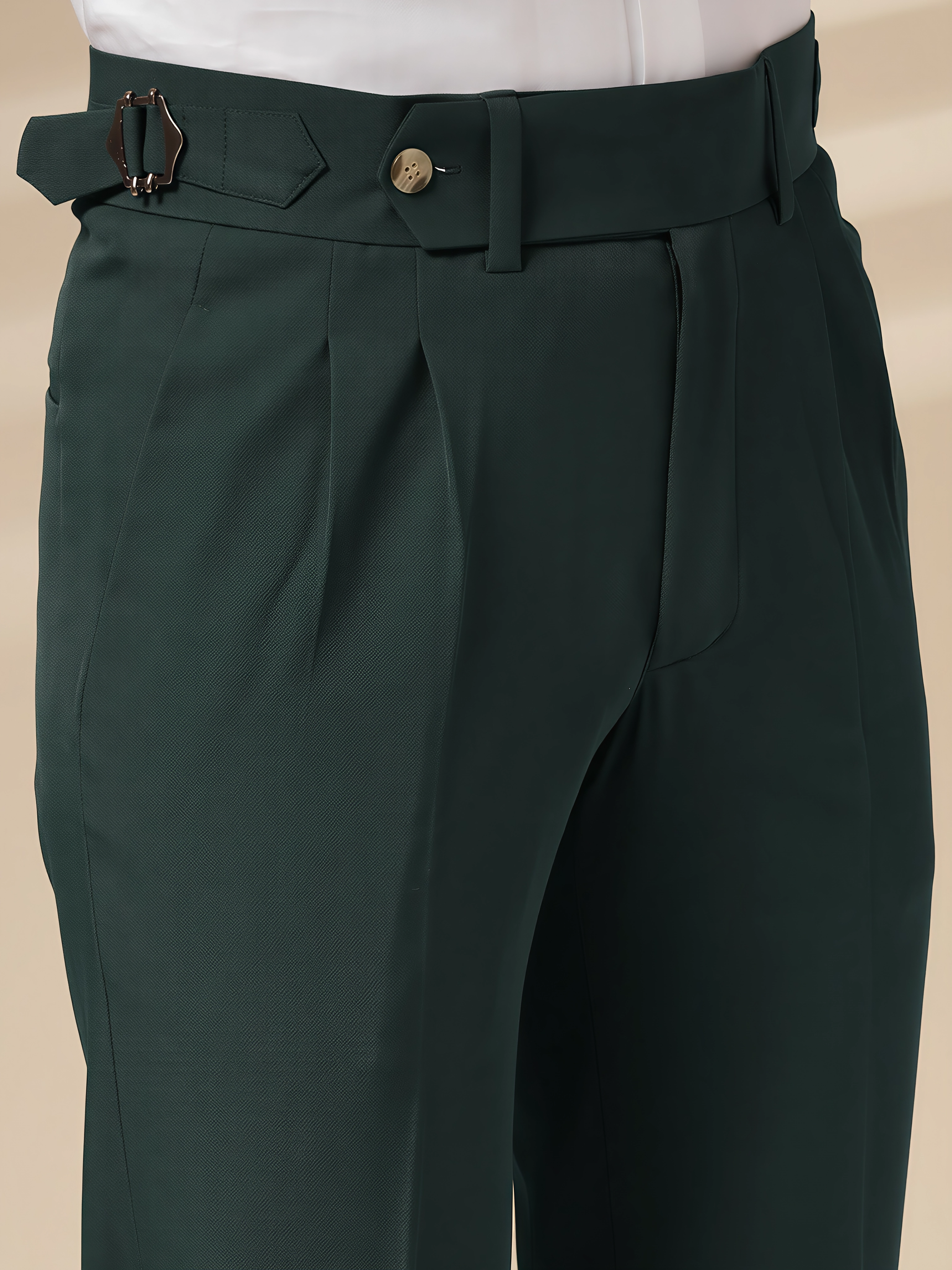 Bottle Green Signature Formal Gurkha Pants by ITALIAN VEGA®