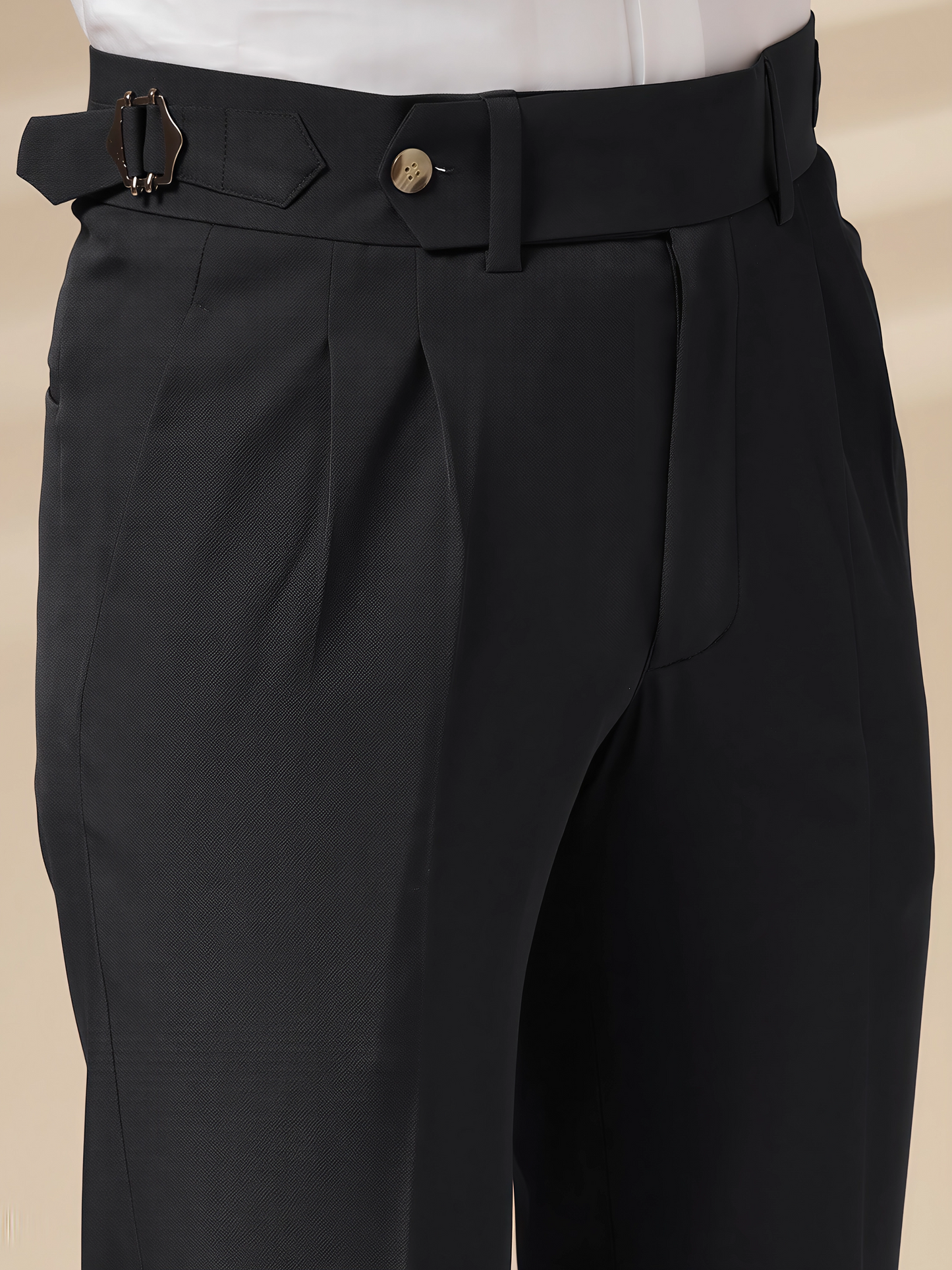 Italian Black Signature Formal Gurkha Pants by ITALIAN VEGA®