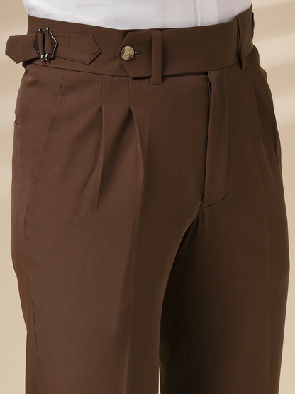 Brown Signature Formal Gurkha Pants by ITALIAN VEGA®