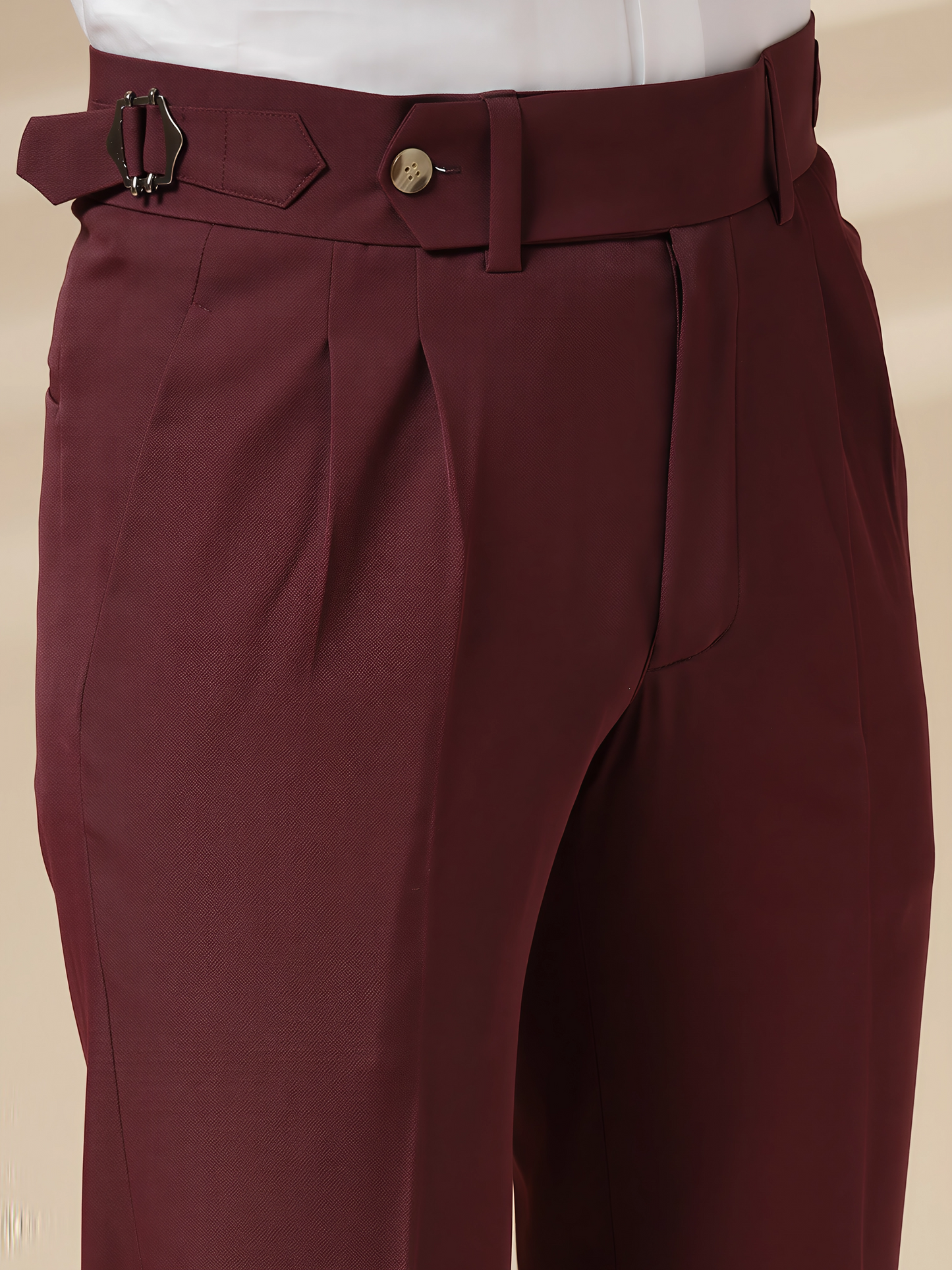 Wine Signature Formal Gurkha Pants by ITALIAN VEGA®