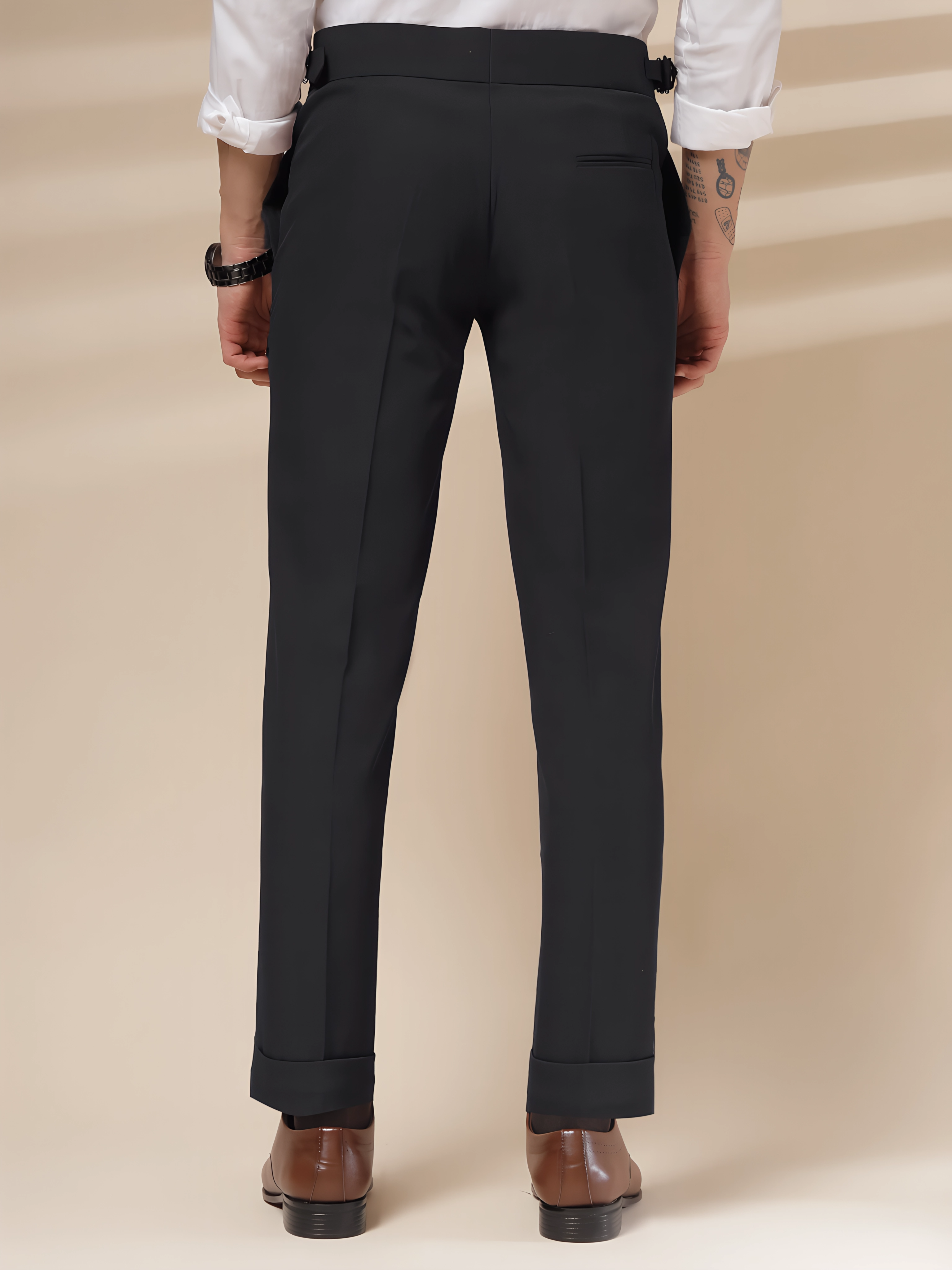 Black Signature Formal Gurkha Pants by ITALIAN VEGA®