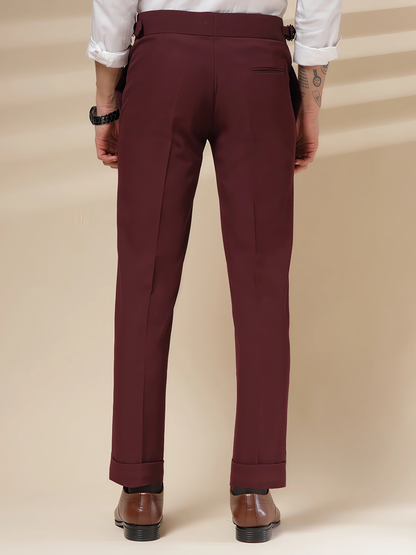 Wine Signature Formal Gurkha Pants by ITALIAN VEGA®