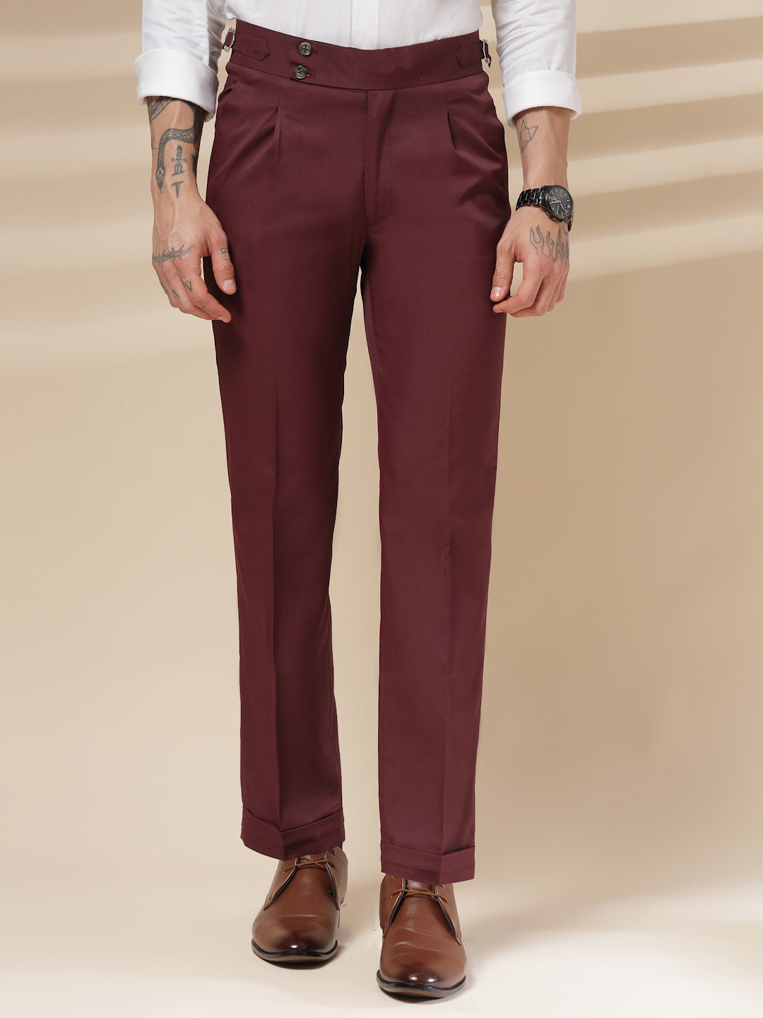 Signature Buttoned Formal Gurkha Pants by ITALIAN VEGA®
