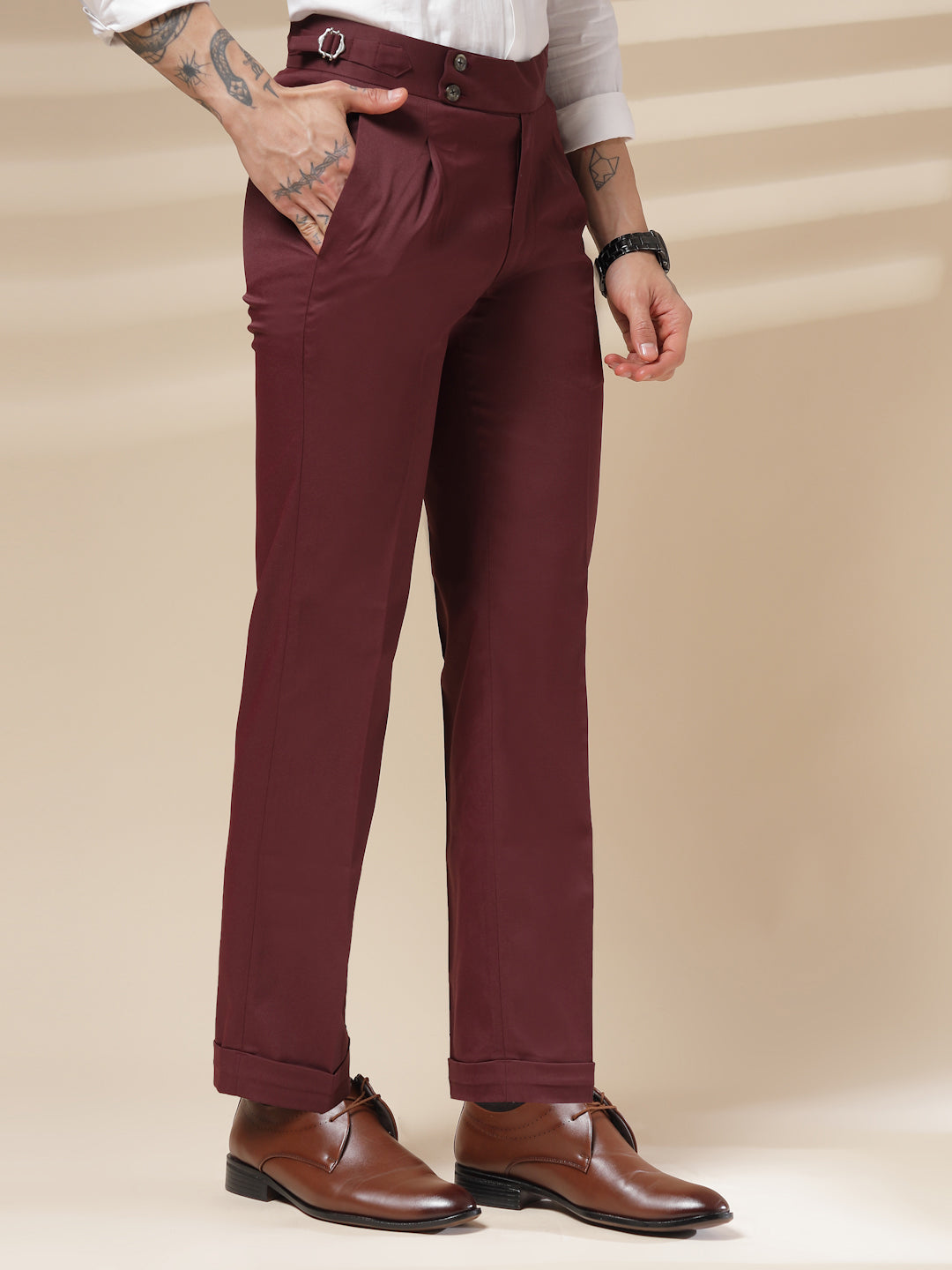 Signature Buttoned Formal Gurkha Pants by ITALIAN VEGA®