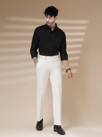 White Signature Buttoned Formal Gurkha Pants by ITALIAN VEGA®