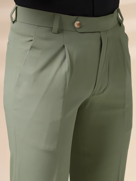 Pebble Men Pleated Formal Trouser by Italian Vega®