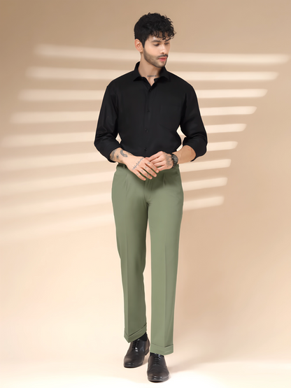 Pebble Men Pleated Formal Trouser by Italian Vega®