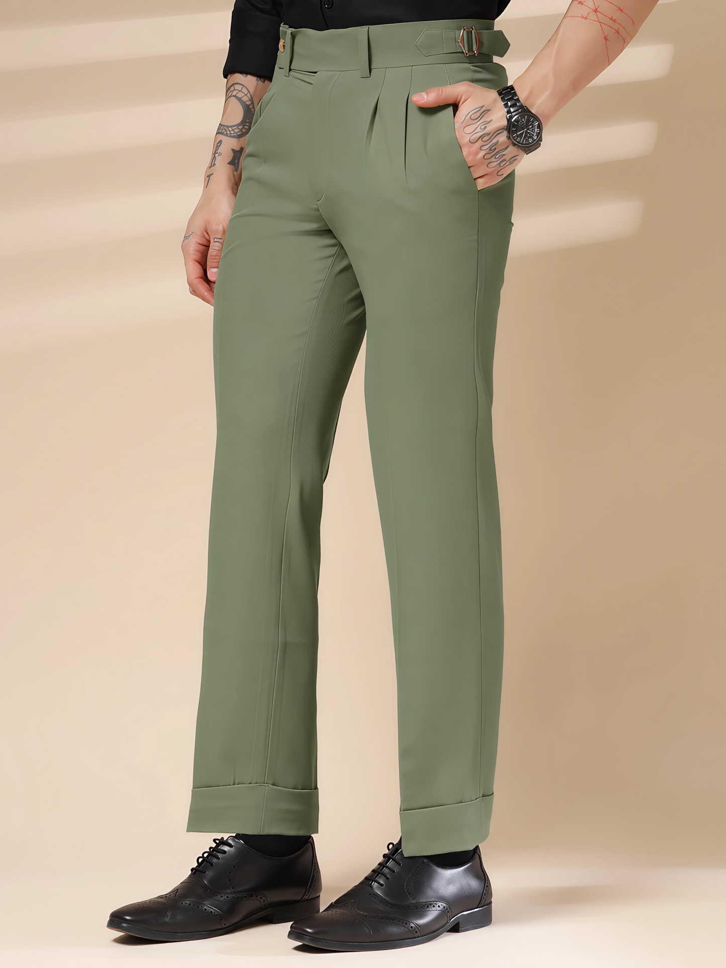 Pebble Signature Formal Gurkha Pants by ITALIAN VEGA®