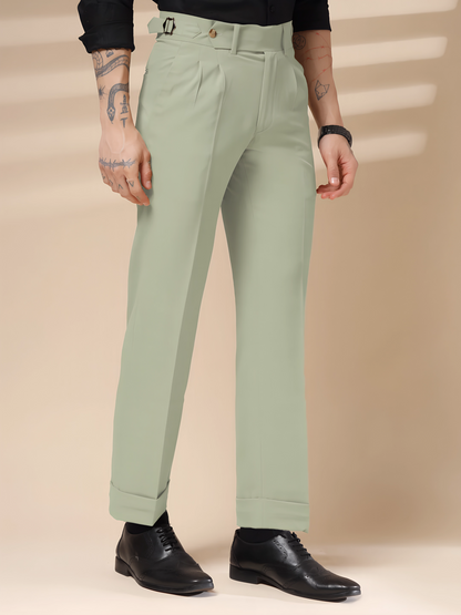 Lime Signature Formal Gurkha Pants by ITALIAN VEGA®