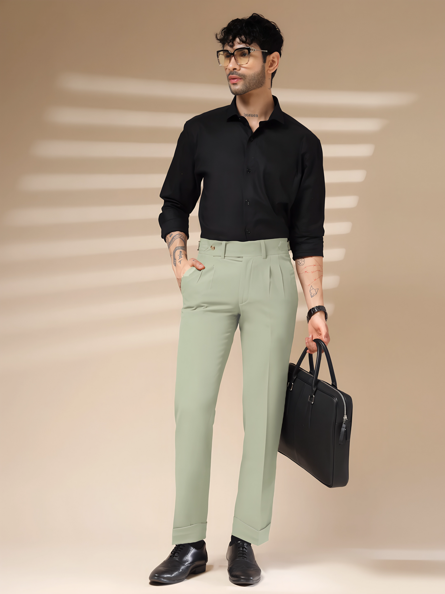 Lime Signature Formal Gurkha Pants by ITALIAN VEGA®