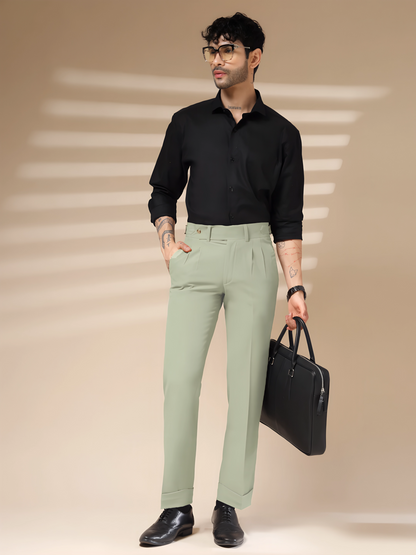 Lime Signature Formal Gurkha Pants by ITALIAN VEGA®
