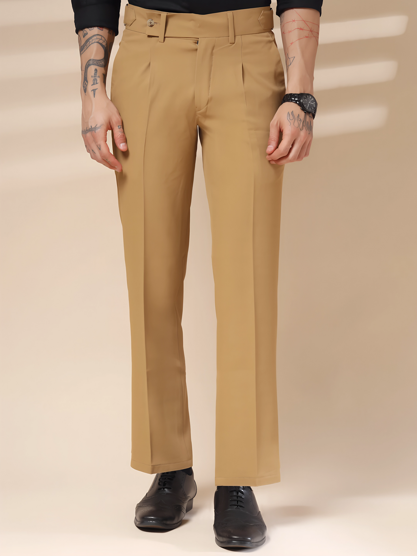 Camel Oxford Gurkha Trouser by Italian Vega®