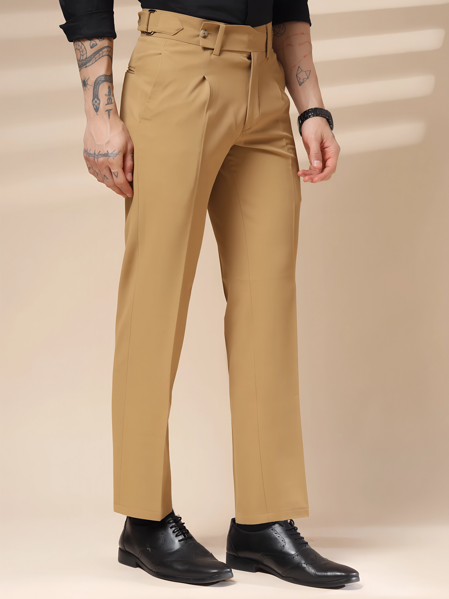 Camel Oxford Gurkha Trouser by Italian Vega®