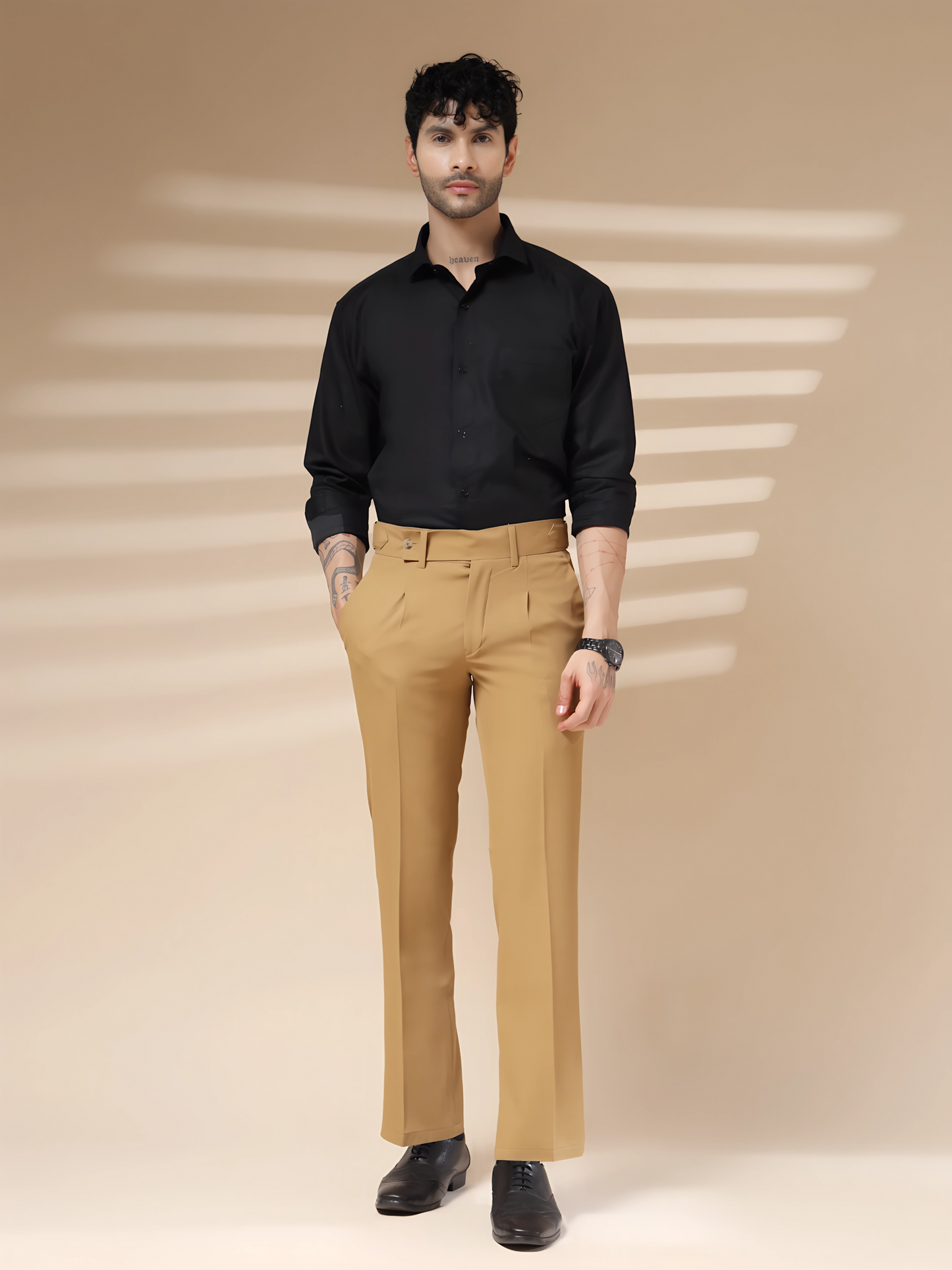 Camel Oxford Gurkha Trouser by Italian Vega®