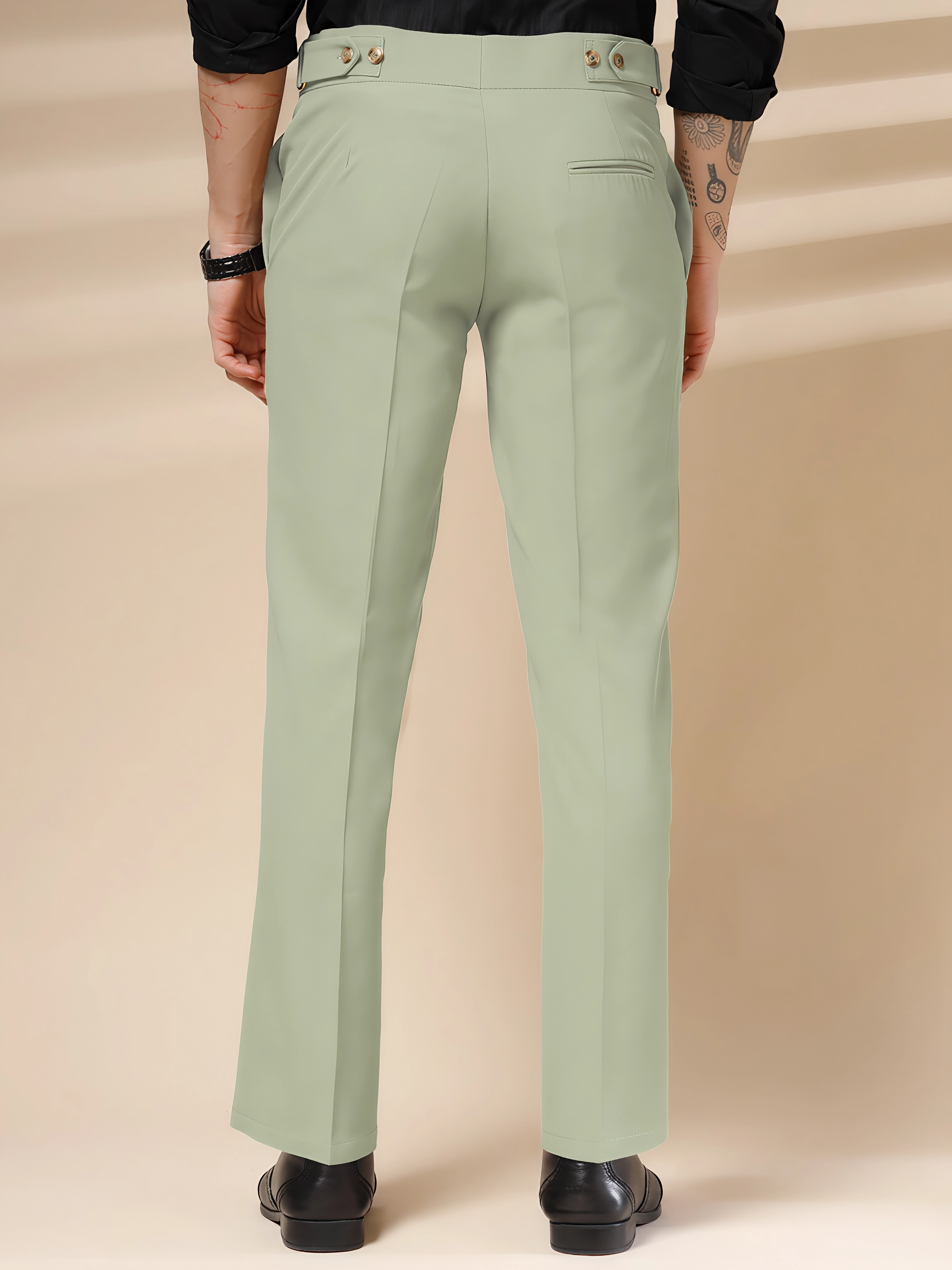 Lime Oxford Gurkha Trouser by Italian Vega®