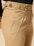 Camel Signature Buttoned Formal Gurkha Pants by ITALIAN VEGA®