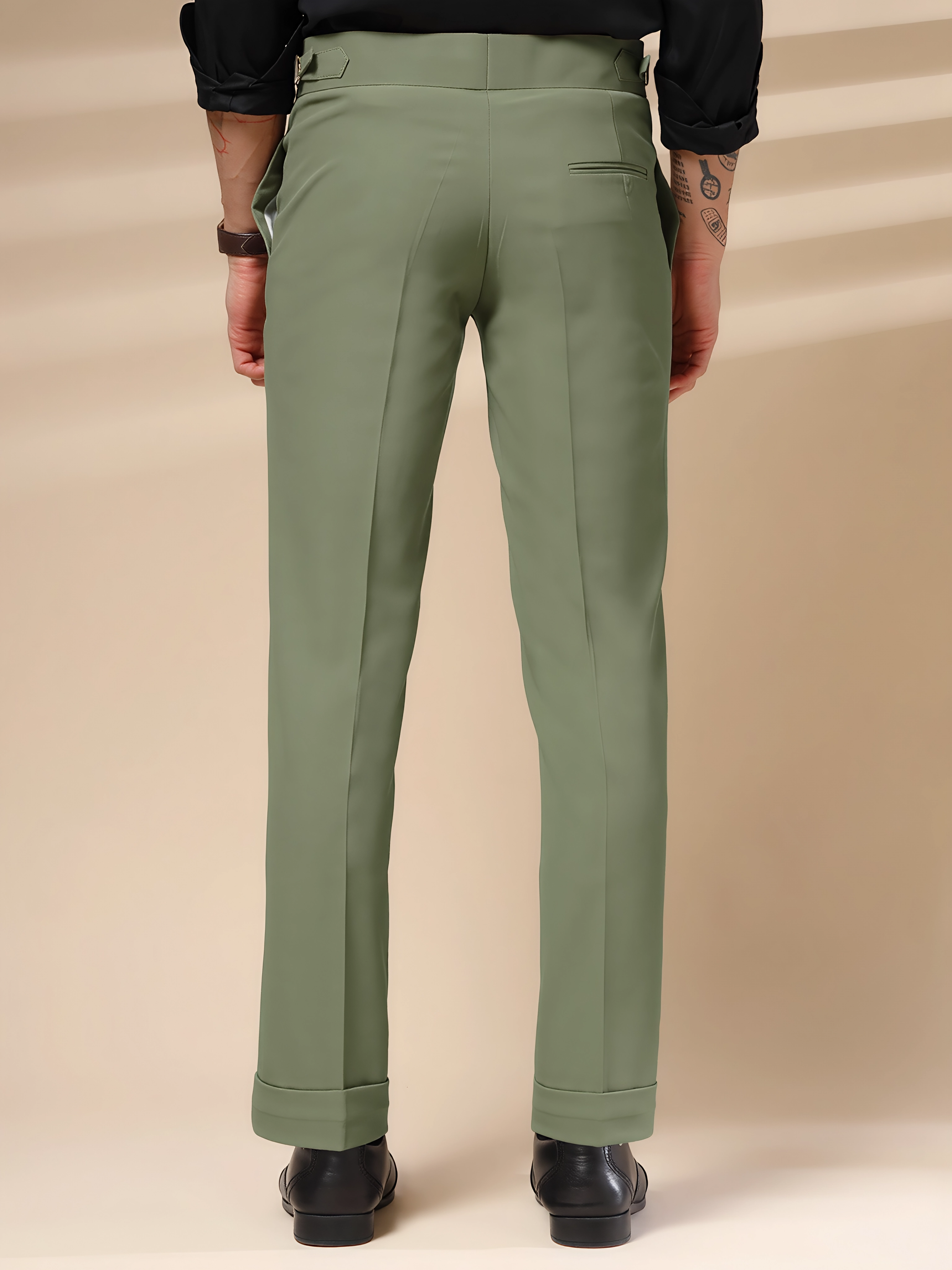 Pebble Signature Buttoned Formal Gurkha Pants by ITALIAN VEGA®