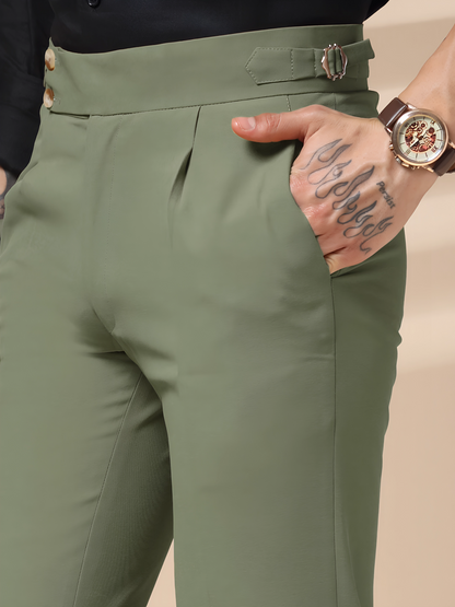 Pebble Signature Buttoned Formal Gurkha Pants by ITALIAN VEGA®