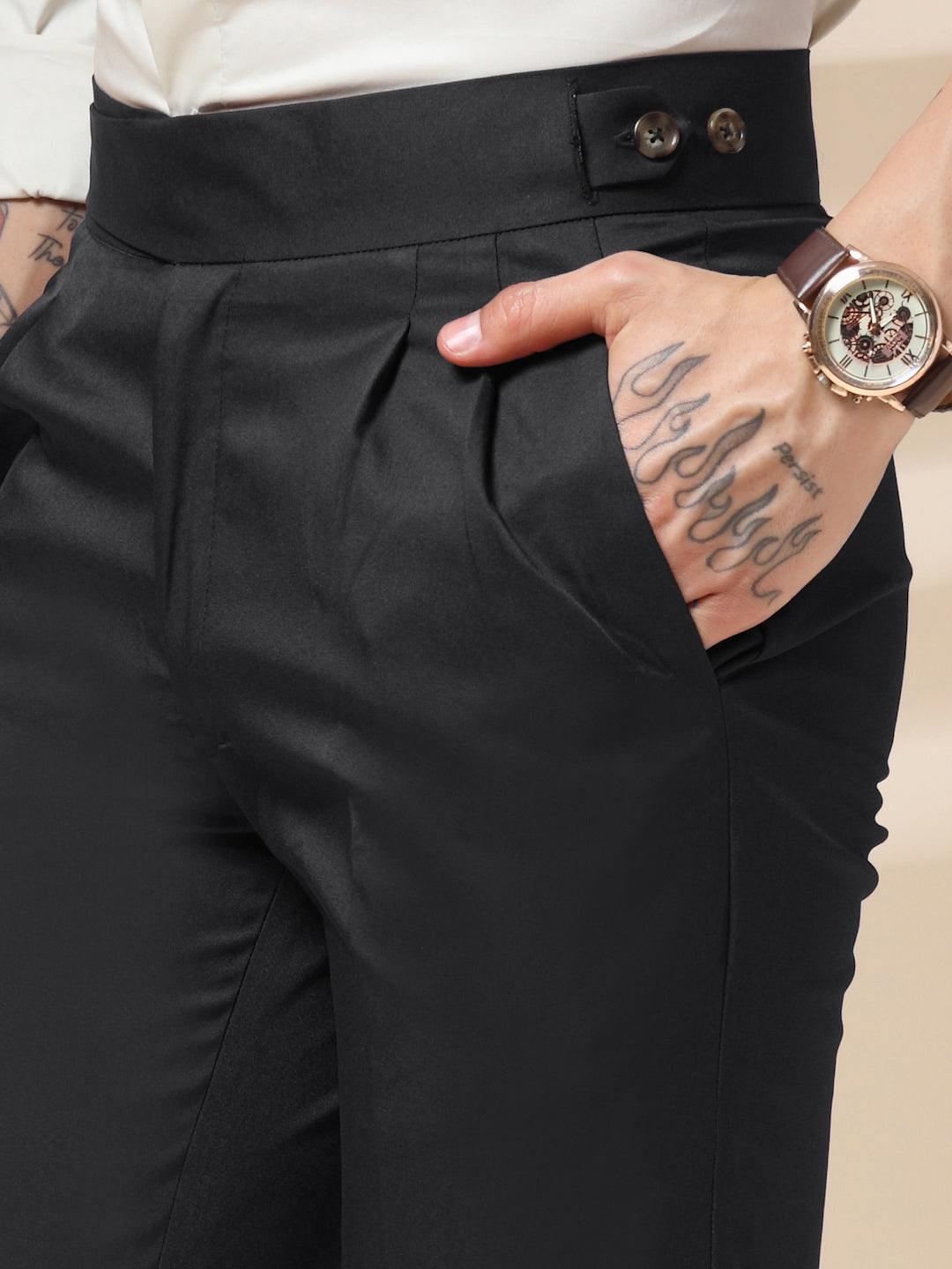 Classic Buttoned Formal Gurkha Pants by ITALIAN VEGA®