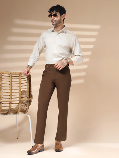 Brown Oxford Gurkha Trouser by Italian Vega®